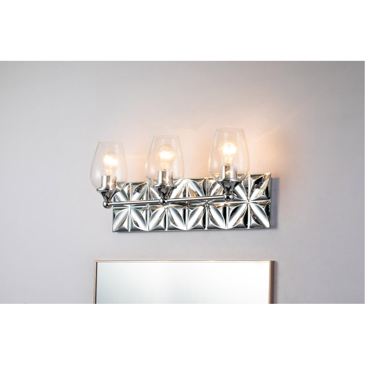 Epsilon 3 Light 24 inch PC Bath Light Wall Light in Polished Chrome